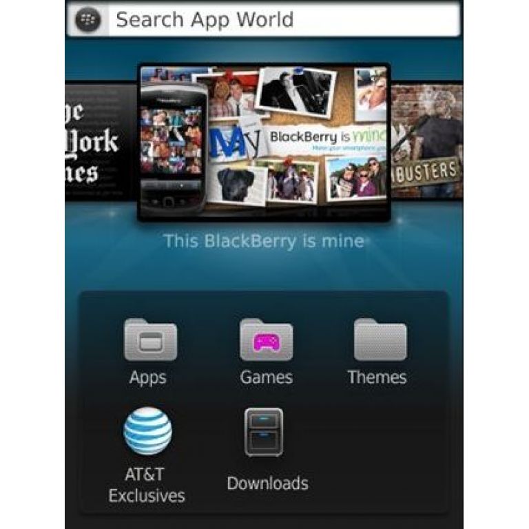 Sale la Primera Imagen del BlackBerry App World 3.0