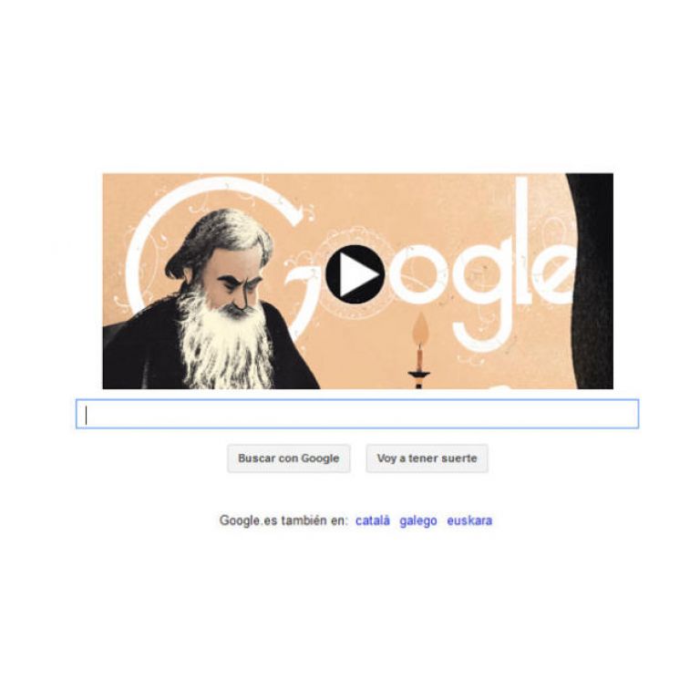 Google homenajea a León Tolstói