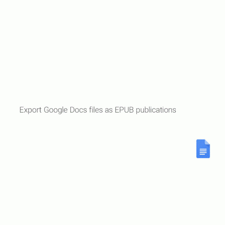 Google Docs: Ya puedes guardar documentos en formato EPUB