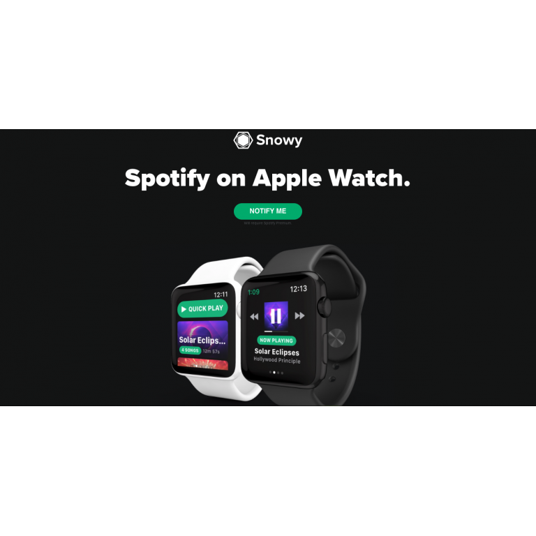Va a salir Spotify para el Apple Watch
