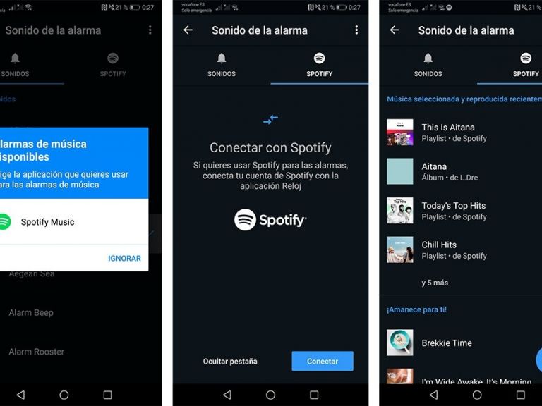 Cómo usar una canción de Spotify como alarma en Android